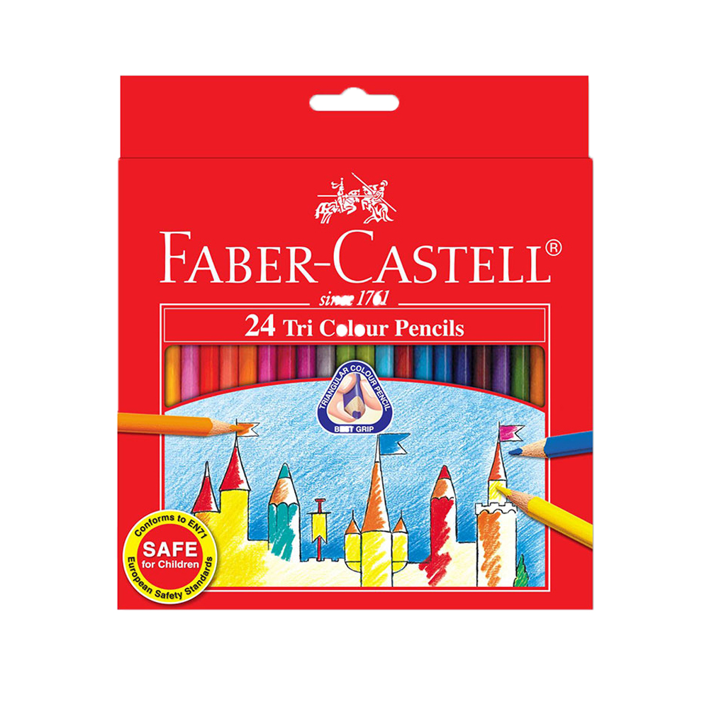 Färgpennor Faber Castell Tri Colour 24/fp