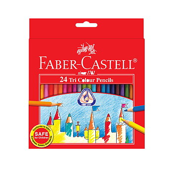 Färgpennor Faber Castell Tri Colour 24/fp