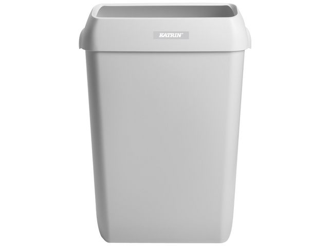 Papperskorg KATRIN 50 L med lock Vit