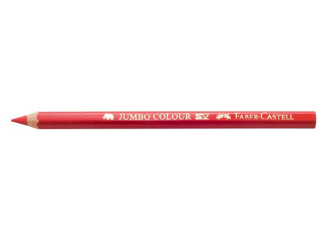 Färgpennor Faber Castell Jumbo klarröd 12/fp