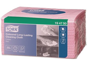 Rengöringsduk TORK Pre W8 röd  40/FP