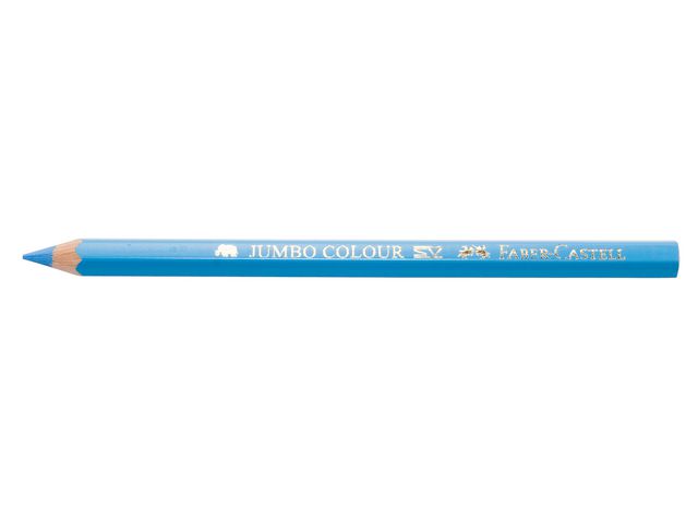 Färgpennor Faber Castell Jumbo ljusblå 12/fp