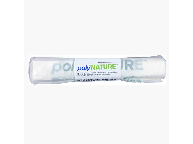 Påse POLYNATURE PLA knyt 20L 15my 25/RL