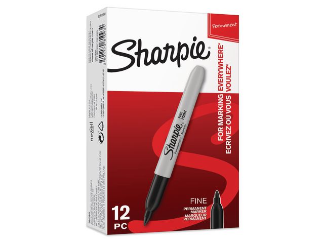 Märkpenna SHARPIE 0,9mm svart - 2