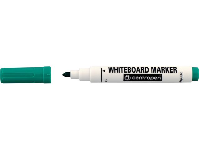 Whiteboardpenna CENTROPEN rund svart - 2