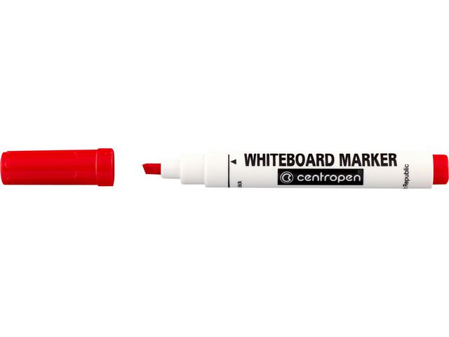 Whiteboardpenna CENTROPEN skuren röd - 2
