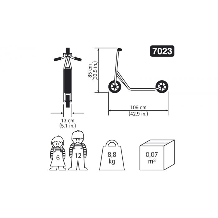Sparkcykel Stor - 6