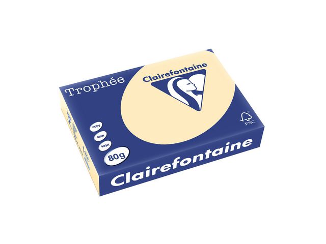 Färgat papper A4 80g Vanilj 500/fp - 2