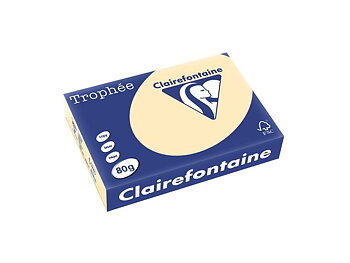 Färgat papper A4 80g Vanilj 500/fp