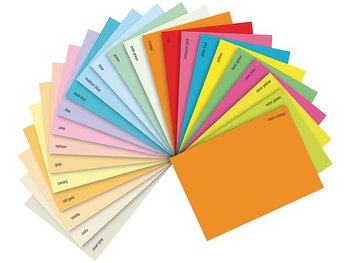 Färgat papper A4 120g Gul 250/fp