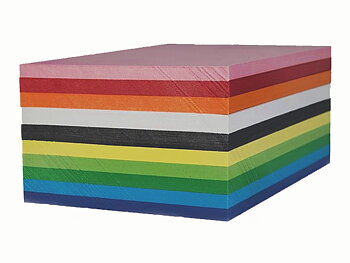 Färgad kartong A6 180g 25x10 färger
