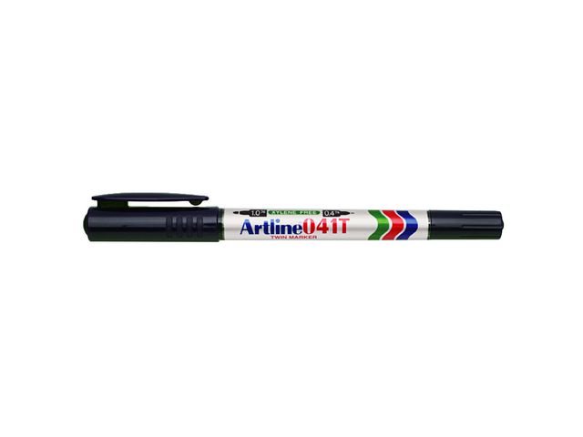 Märkpenna ARTLINE Rund 041T 2-i-1 svart