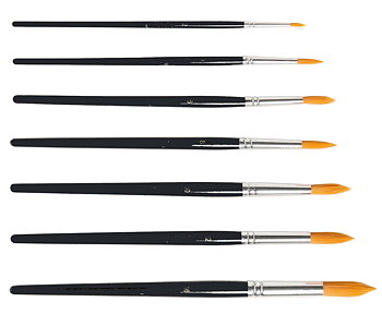 Syntetpensel rund nr 10 10/fp