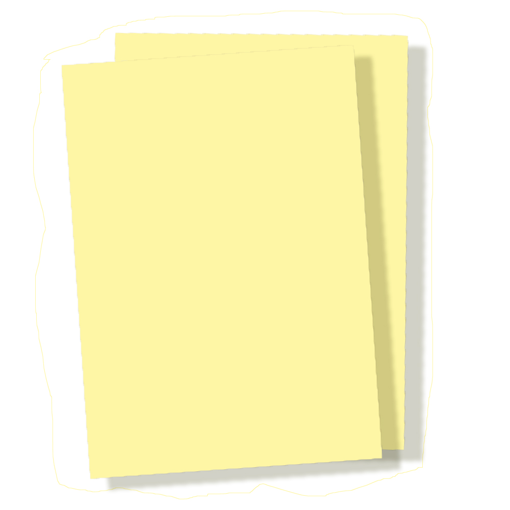 Färgat papper A4 120g Ljusgul 250/fp