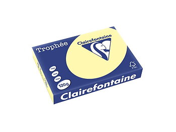 Färgat papper A4 120g Ljusgul 250/fp