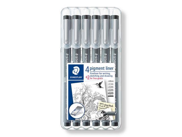 Tuschpenna STAEDTLER pigmentliner 6/fp