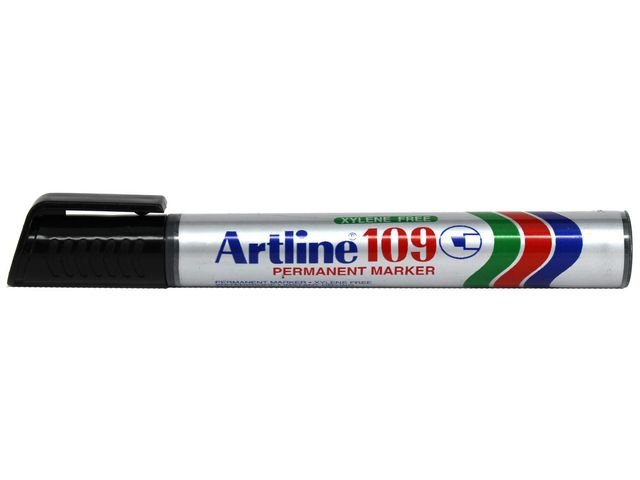 Märkpenna ARTLINE 109 sned 2-4mm svart 12/fp