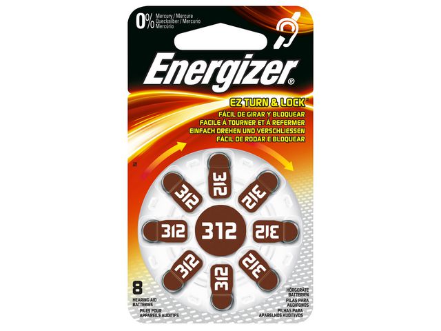 Batteri ENERGIZER hörsel 312 brun 8/FP - 2