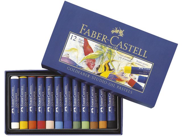 Oljepastellkritor Faber Castell 12 färger