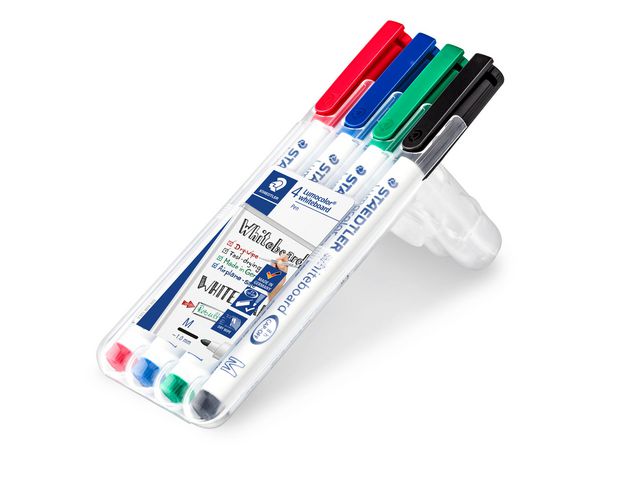 Whiteboardpenna LUMOCOLOR 1,0mm 4/FP - 2