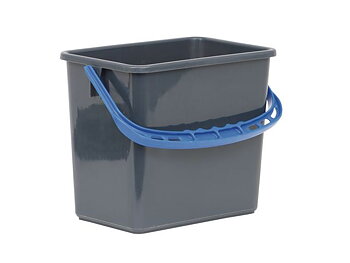 Hink Grå, blått handtag 6l