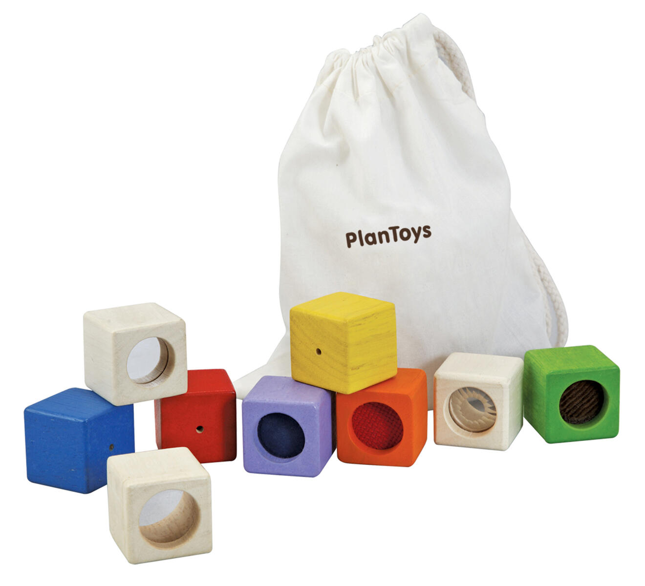 Aktivitetsklossar - babyleksaker av trä från Plantoys 9/fp