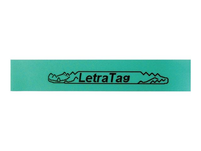 Tape DYMO LetraTag 12mm Svart på Grön - 2