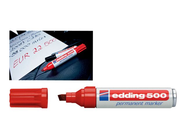 Märkpenna EDDING permanent 500 röd - 2