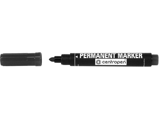 Märkpenna rund spets svart - 2