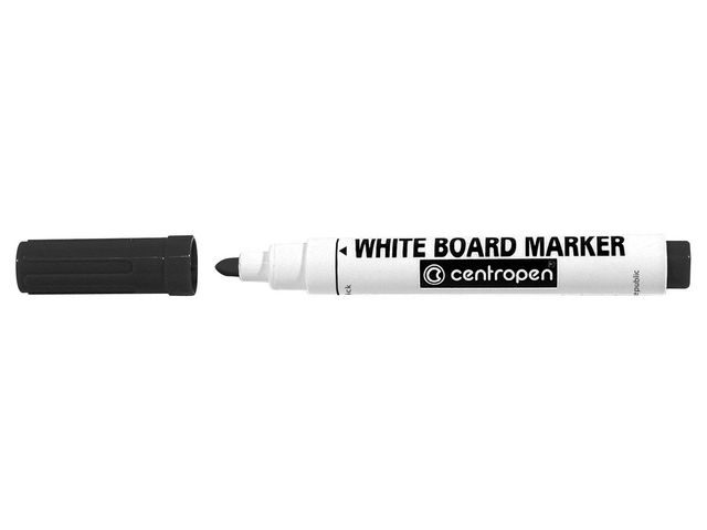 Whiteboardpenna rund spets svart