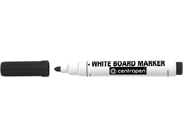 Whiteboardpenna rund spets svart - 2