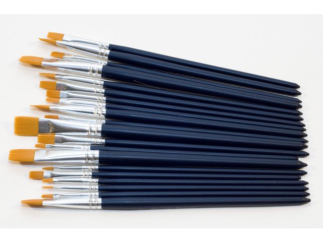 Syntetpenselset flata 20/fp