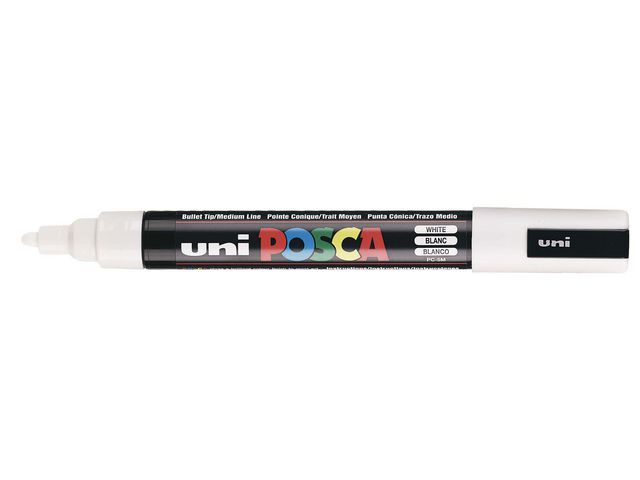 Märkpenna UNI Posca PC-3M Fine vit