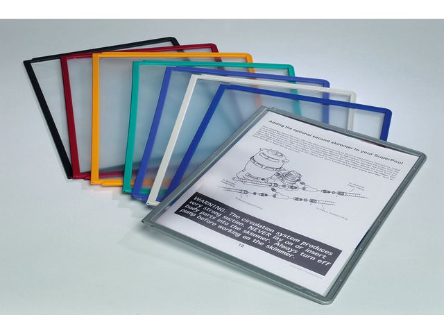 Panel DURABLE Sherpa A4 sort. färger - 2