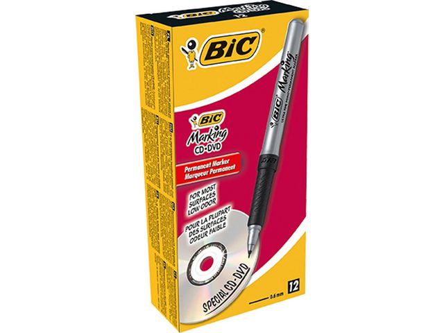 Märkpenna BIC Marking CD/DVD svart - 3
