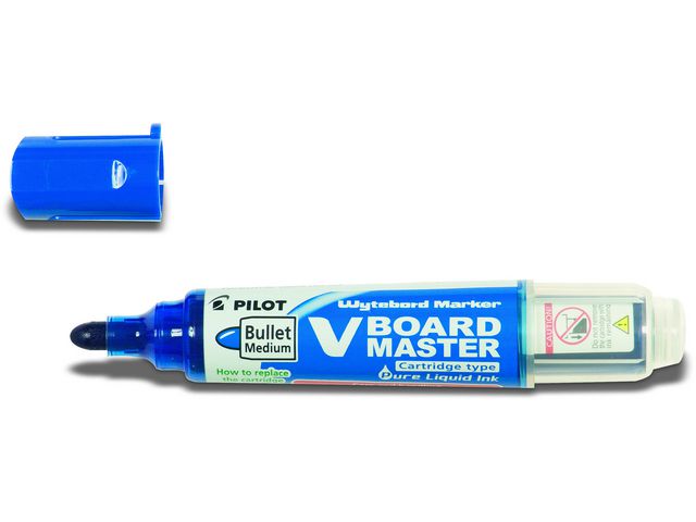 Whiteboardpenna PILOT V Board rund blå - 3
