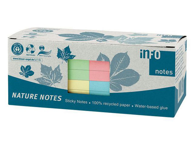Notes INFO NOTES recy 75x75 färger 12/FP - 4
