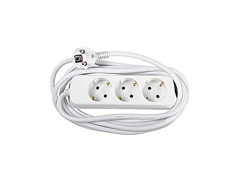 Grenuttag jordat 3-väg 3m kabel petsk.