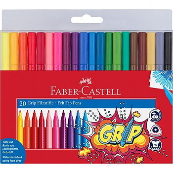 Fiberpennor Faber Castell Grip Fineline 20/fp