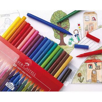 Fiberpennor Faber Castell Grip Fineline 20/fp