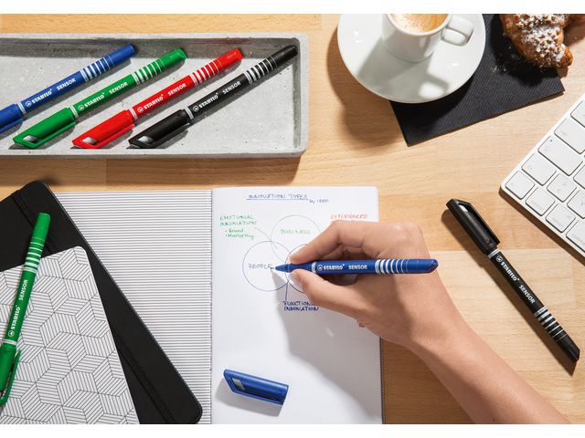 Fineliner STABILO Sensor blå - 3