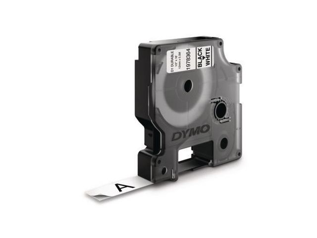 Tape DYMO Durable D1 12mm Svart på Vit - 2