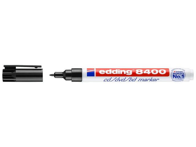 Märkpenna EDDING 8400 CD/DVD svart - 3