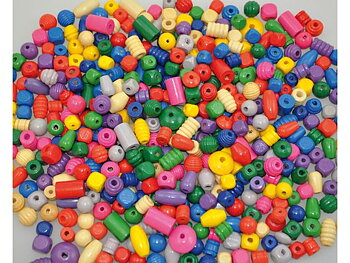 Träpärlor basmix 250g
