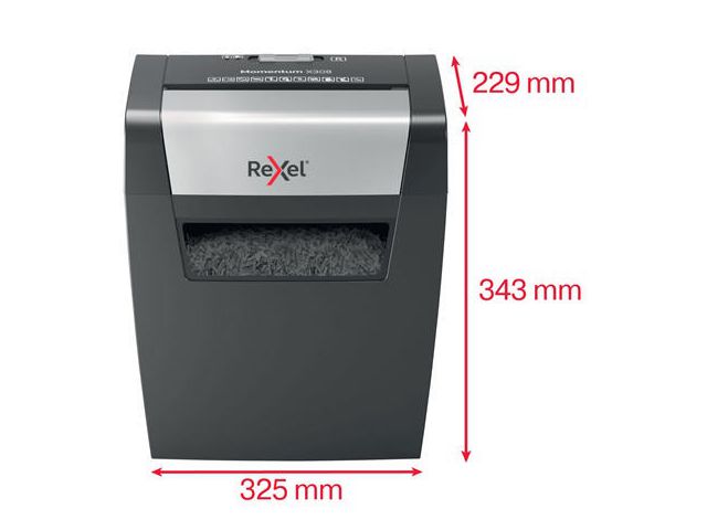 Dokumentförstörare REXEL Momentum X308 - 4