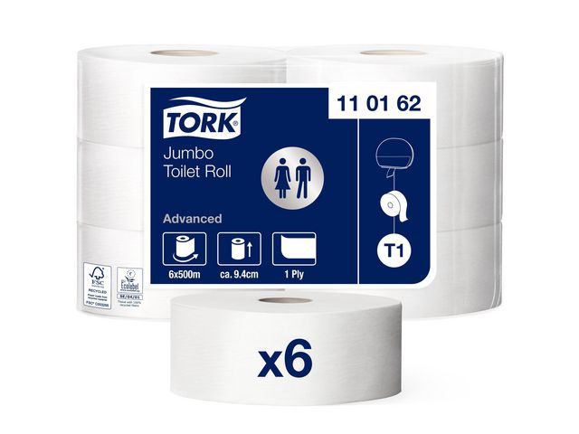 Toalettpapper TORK Adv T1 1-lag 500m