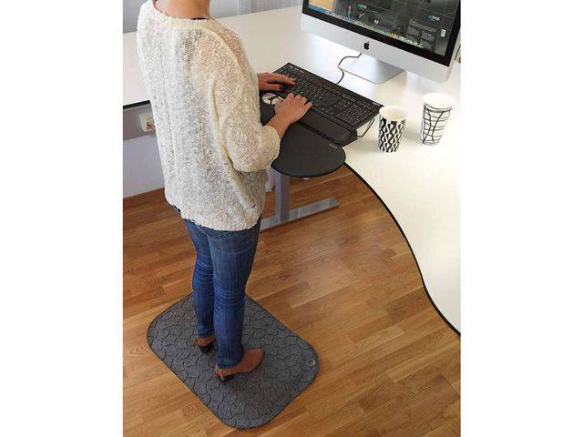 Arbetsplatsmatta StandUp Air svart - 3