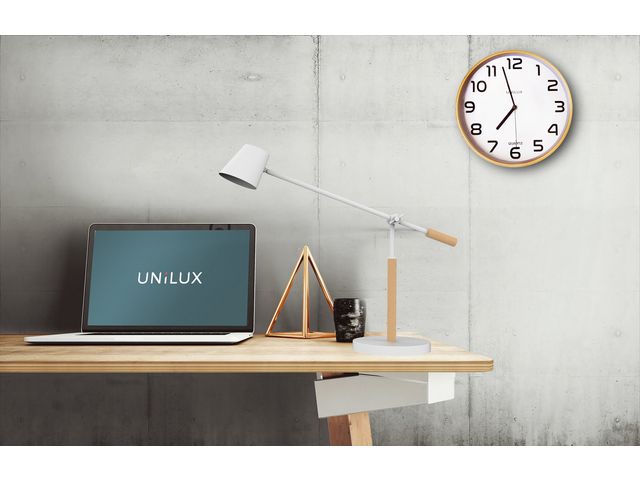 Lampa UNILUX Vicky Vit/Trä - 2
