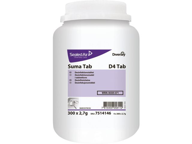 Ytdesinfektion SUMA TAB D4 300/FP