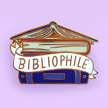 Bibliophile : Enamel Pin